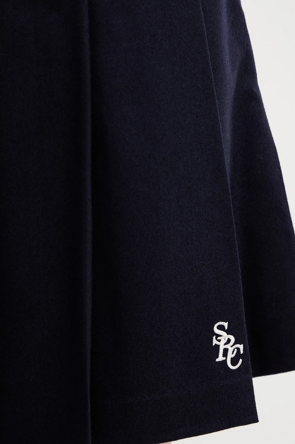 Suknja s dodatkom vune Sporty & Rich SRC Wool School mornarsko plava SK02266302BL106