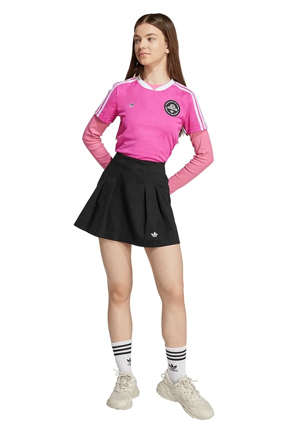 Dječje pamučna haljina adidas Originals JV7702