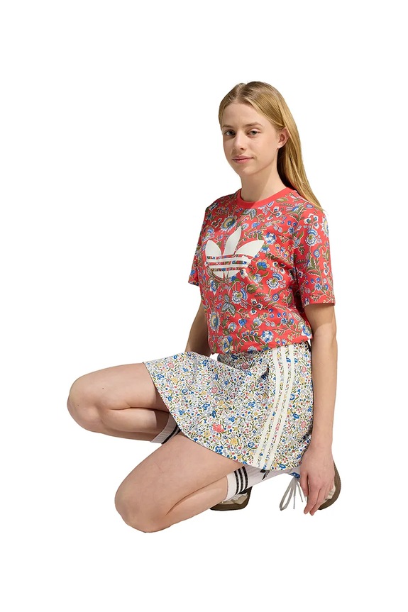 Dječje pamučna haljina adidas Originals JV7819