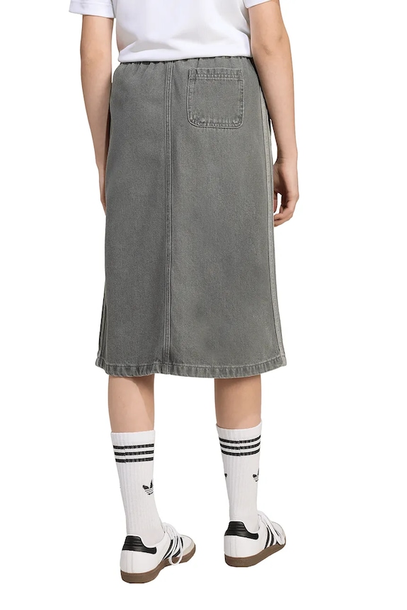 Dječja traper suknja adidas Originals JY3561 siva
