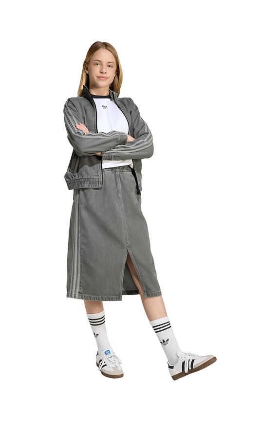 Dječja traper suknja adidas Originals JY3561