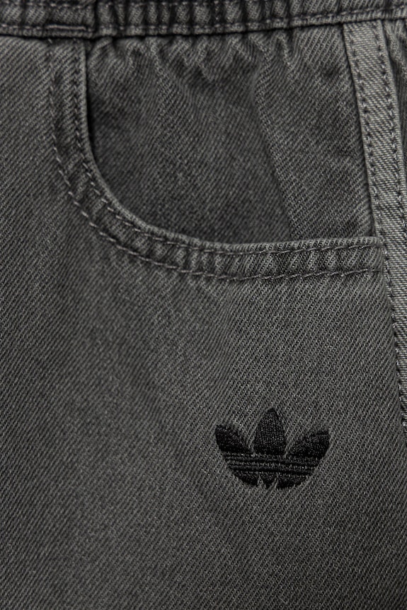 Dječja traper suknja adidas Originals siva JY3561