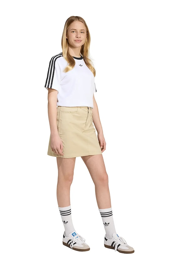 adidas Originals fustă din bumbac pentru copii JY2747
