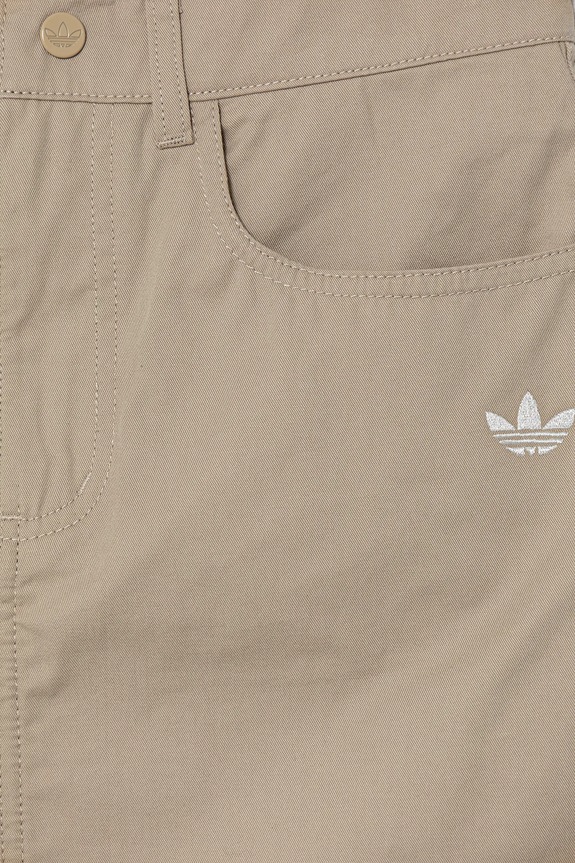 adidas Originals fustă din bumbac pentru copii bej JY2747