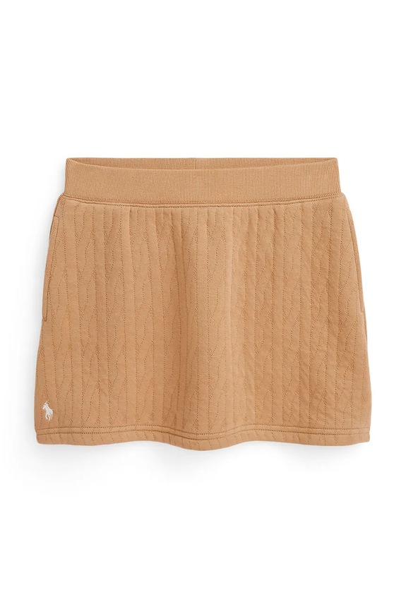 Polo Ralph Lauren spódnica dziecięca rozkloszowany beżowy 313979002002