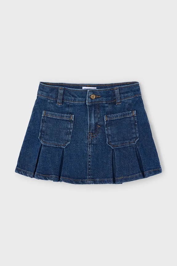 Mayoral fustă denim pentru copii 4901.6C.Mini.9BYA bleumarin AW25