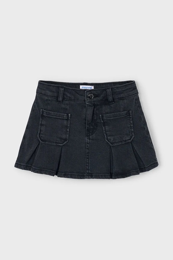 Παιδική τζιν φούστα Mayoral 4901.6C.Mini.9BYA μαύρο AW25