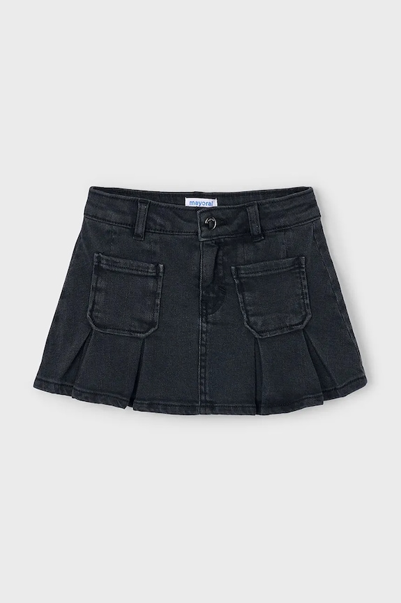 Παιδική τζιν φούστα Mayoral 4901.6C.Mini.9BYA μαύρο AW25