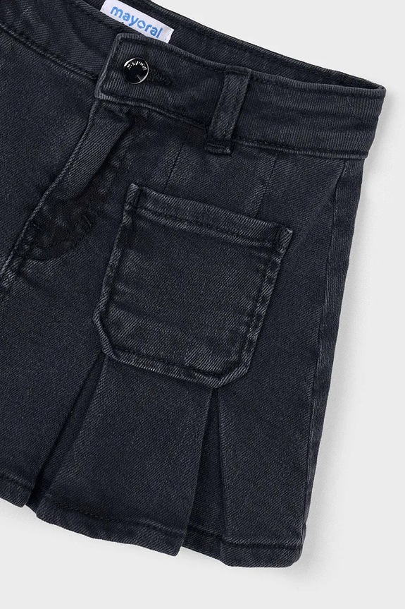 Παιδική τζιν φούστα Mayoral μαύρο 4901.6C.Mini.9BYA