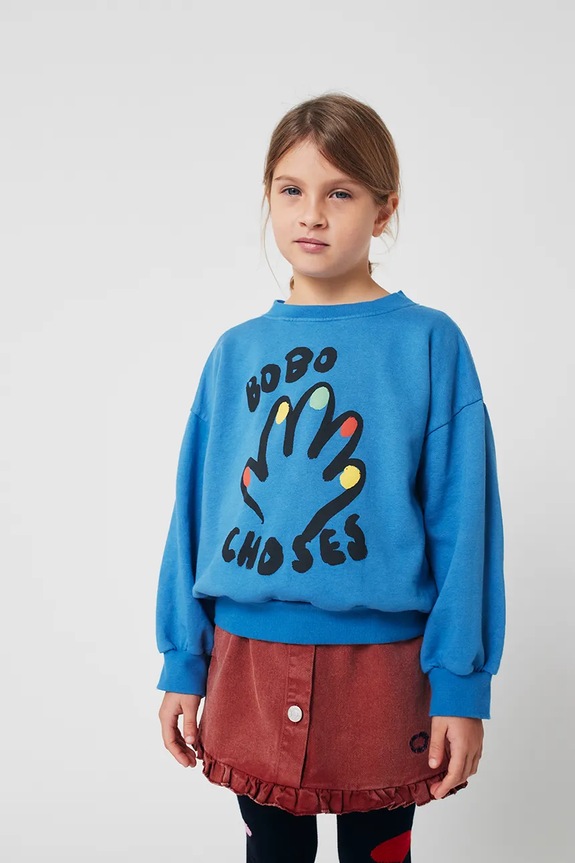 Dievčenská bavlnená sukňa Bobo Choses Tic Tac Toe 225AC100