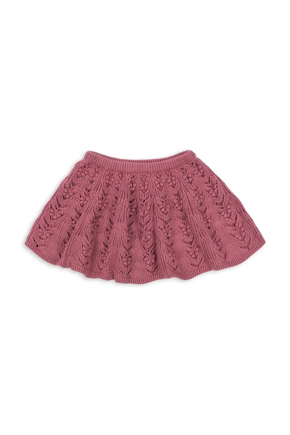 Детская хлопковая юбка Konges Sløjd CABBY SKIRT GOTS хлопок розовый KS103739.9BYA