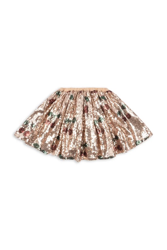 Dievčenská sukňa Konges Sløjd STARLA SEQUIN SKIRT KS103992.9BYA béžová AW25