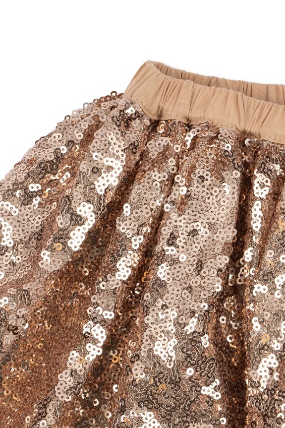Dievča Dievčenská sukňa Konges Sløjd STARLA SEQUIN SKIRT KS103992.9BYA zlatá