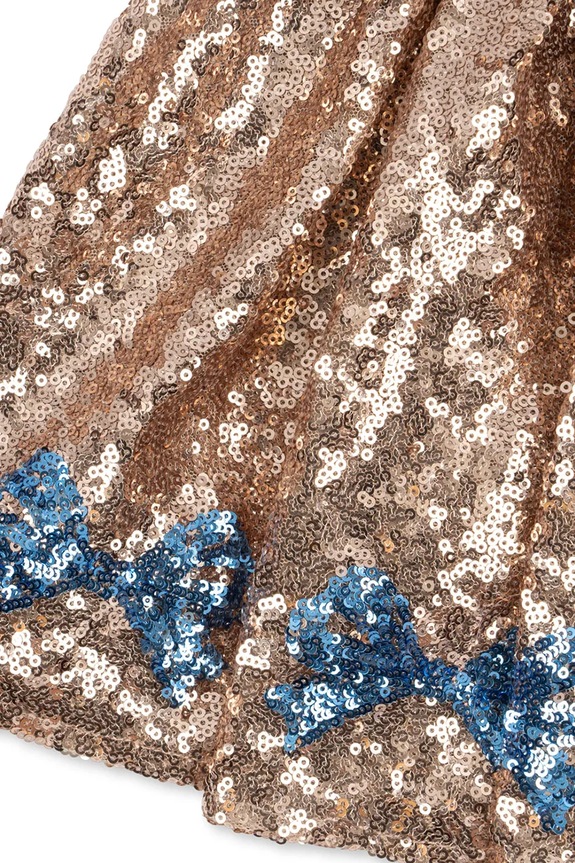 Dievčenská sukňa Konges Sløjd STARLA SEQUIN SKIRT zlatá KS103992.9BYA