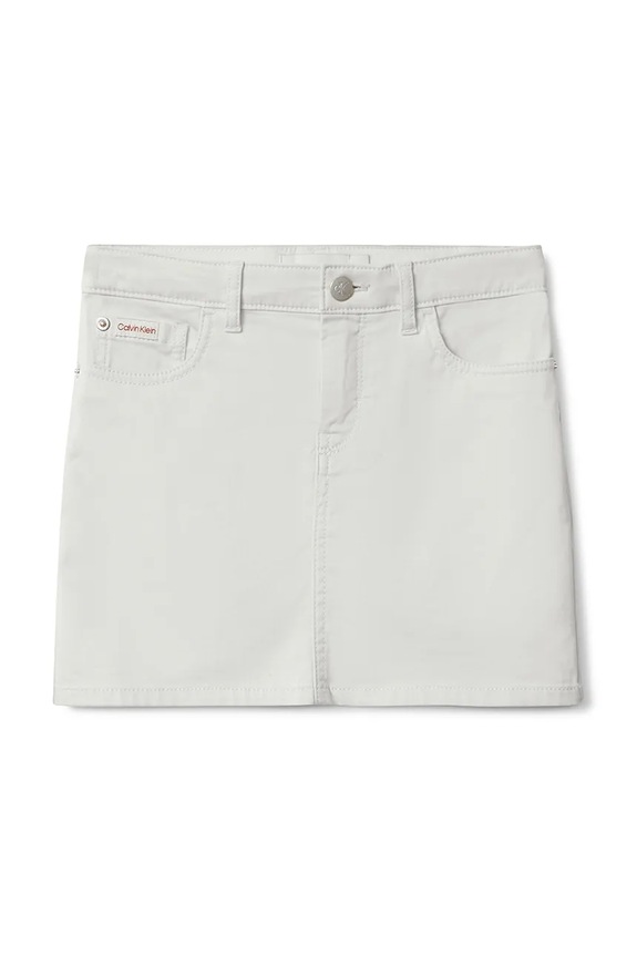 Dievčenská sukňa Calvin Klein Jeans IG0IG03030.9BYA béžová AW25