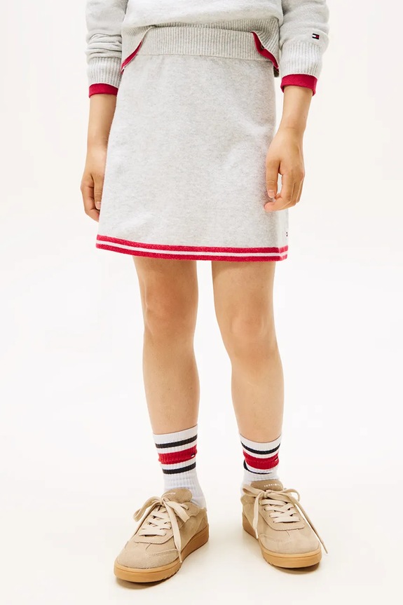 Dziewczynka Tommy Hilfiger spódnica dziecięca KG0KG08913.9BYA szary