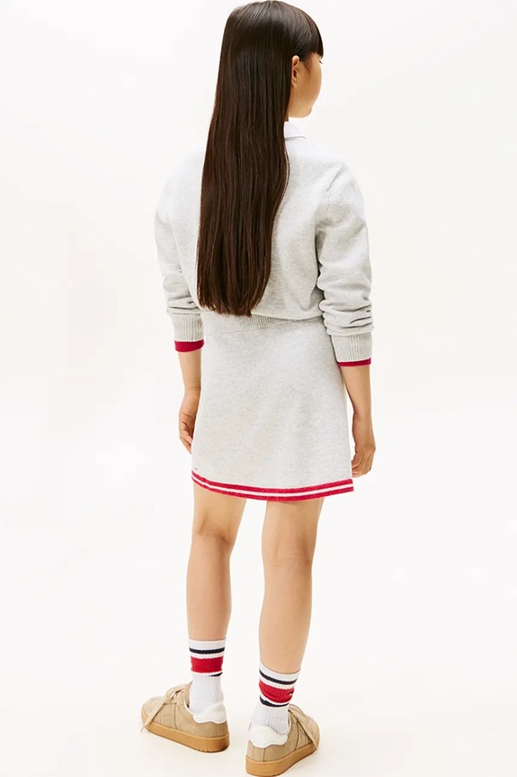 Tommy Hilfiger spódnica dziecięca szary KG0KG08913.9BYA