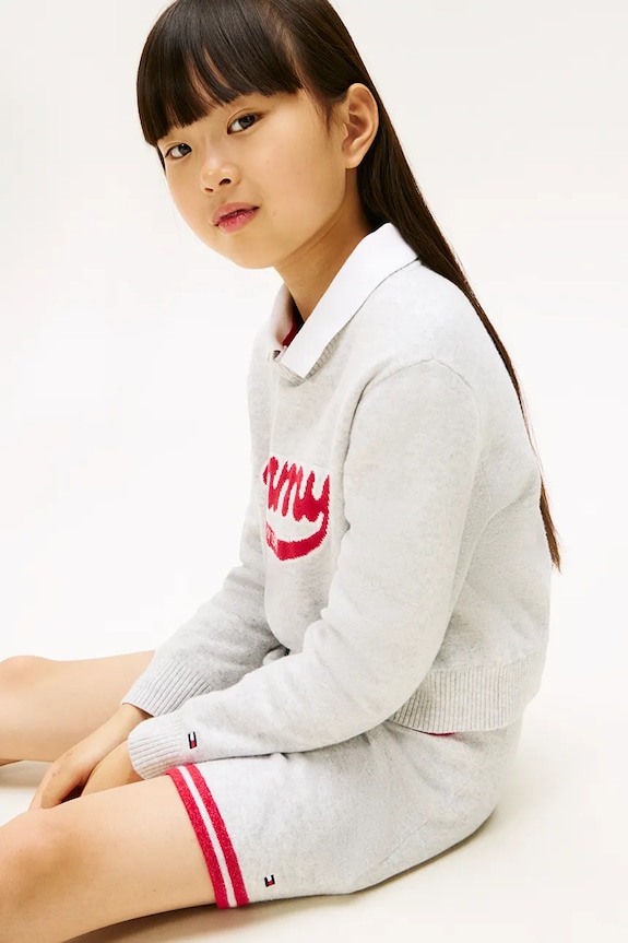 Tommy Hilfiger spódnica dziecięca KG0KG08913.9BYA szary