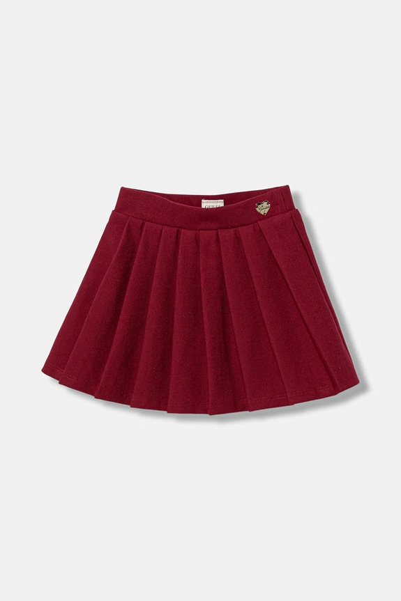 Guess spódnica dziecięca z elastanem bordowy K5BD02.KAUH0.9BYA
