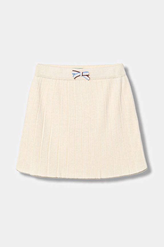 Παιδική φούστα United Colors of Benetton μίνι μπεζ 1270C000G.G.seasonal
