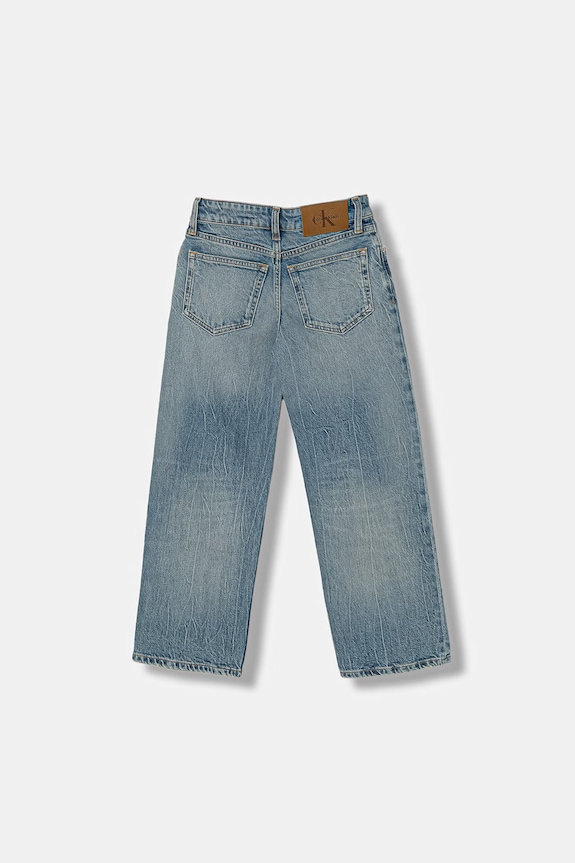 Calvin Klein Jeans jeansy straight dziecięce IB0IB02541.9BYA niebieski AW25