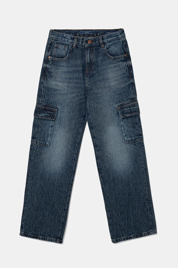Guess jeansy dziecięce z regulacją niebieski L5YA06.D5D70.9BYA
