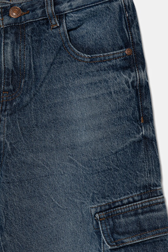 Chłopiec Guess jeansy dziecięce L5YA06.D5D70.9BYA niebieski