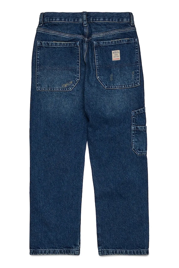 Dječje traperice Diesel D-BERR-J TROUSERS J02330 mornarsko plava AW25