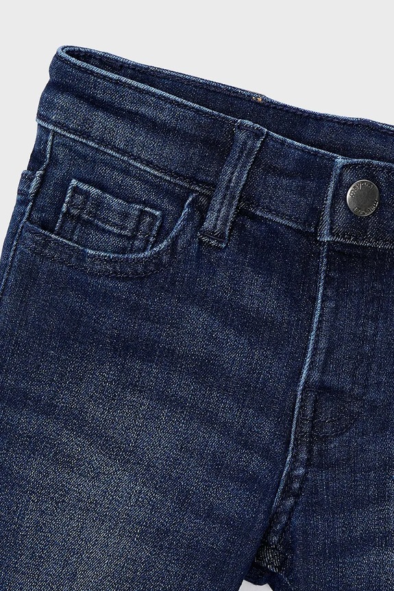 Băieți Mayoral jeans copii jeans slim fit basic 504.5A.Mini.9BYA bleumarin