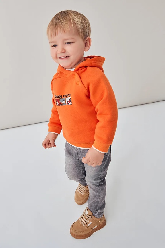 Traperice za bebe Mayoral jeans slim fit basic podesivo siva 510.3B.Baby.9BYA