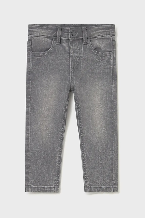 Traperice za bebe Mayoral jeans slim fit basic 510.3B.Baby.9BYA siva AW25