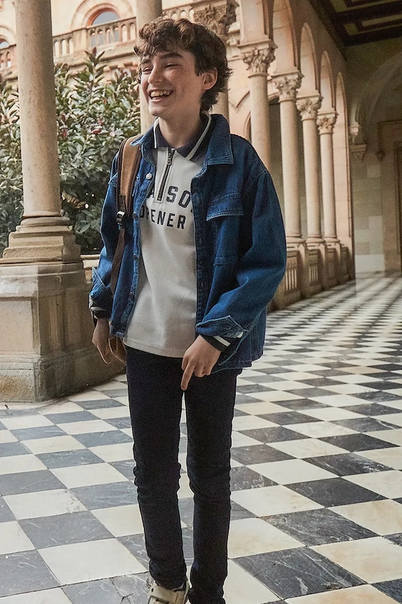 Mayoral jeansy dziecięce jeans slim fit basic jeansy granatowy 516.7A.Junior.9BYA