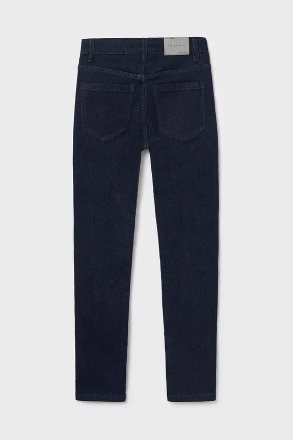Chłopiec Mayoral jeansy dziecięce jeans slim fit basic 516.7A.Junior.9BYA granatowy