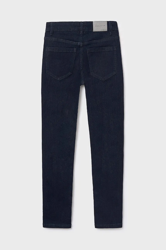 Chłopiec Mayoral jeansy dziecięce jeans slim fit basic 516.7A.Junior.9BYA granatowy