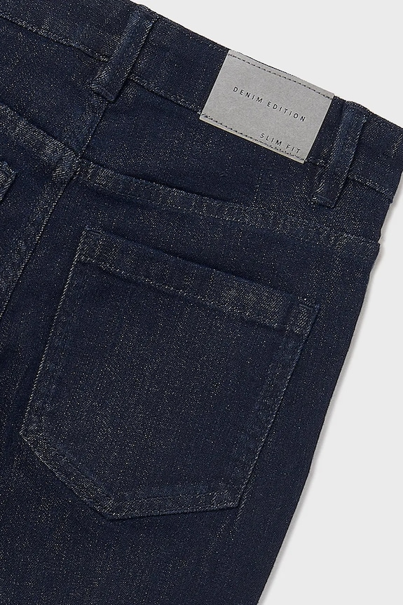 Mayoral jeansy dziecięce jeans slim fit basic granatowy 516.7A.Junior.9BYA