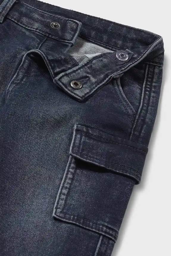 Mayoral jeansy dziecięce soft denim cargo granatowy 2505.3B.Baby.9BYA