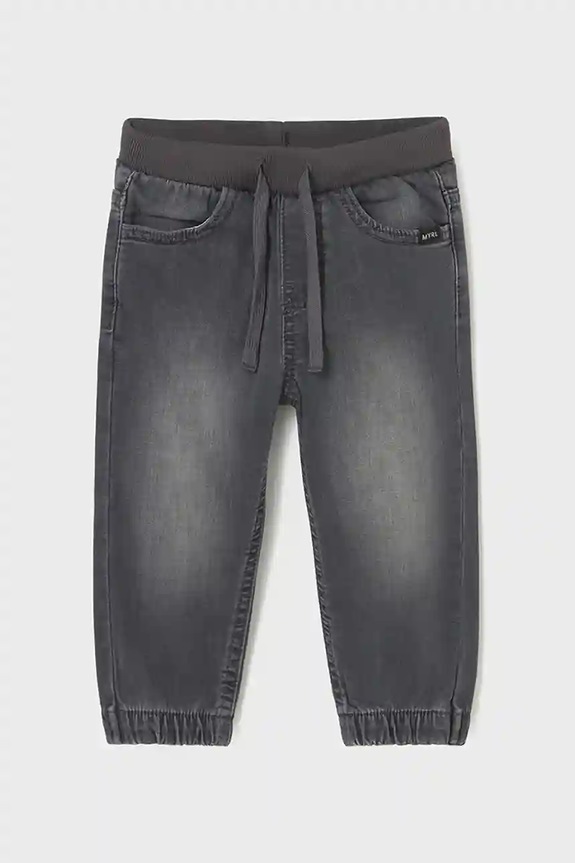 Dječje traperice Mayoral soft denim jogger 2508.3C.Baby.9BYA crna AW25