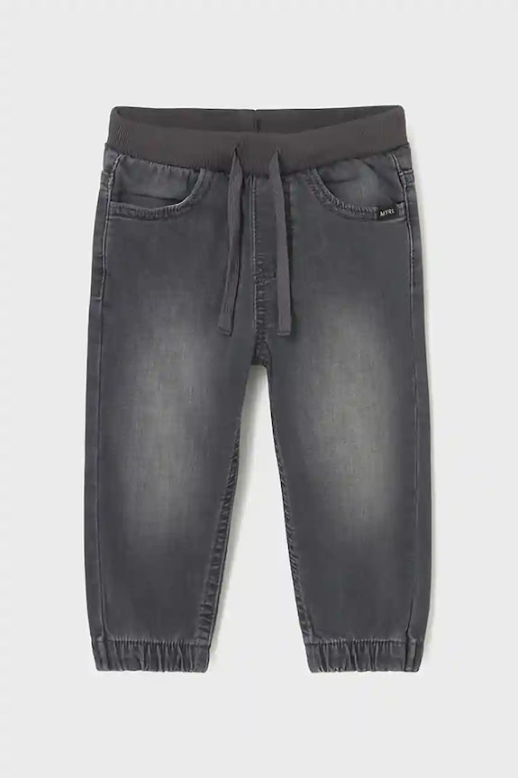 Dječje traperice Mayoral soft denim jogger 2508.3C.Baby.9BYA crna AW25