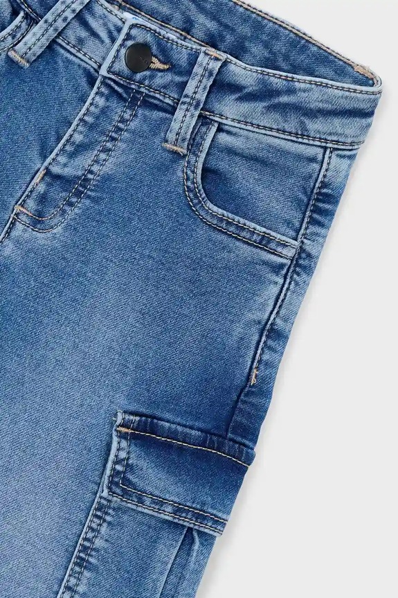 Chlapec Detské rifle Mayoral soft denim cargo 4563.5D.Mini.9BYA modrá