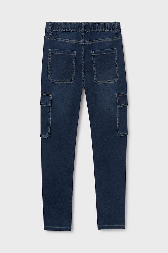 Chłopiec Mayoral jeansy dziecięce soft denim jogger 7560.7B.Junior.9BYA niebieski