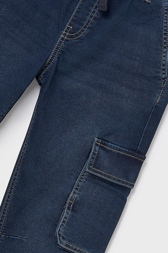 Mayoral jeansy dziecięce soft denim jogger niebieski 7560.7B.Junior.9BYA