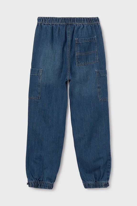 Chlapec Detské rifle Mayoral denim cargo 7564.7C.Junior.9BYA modrá