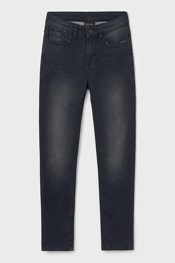 Παιδικά τζιν Mayoral soft denim 7570.7E.Junior.9BYA μαύρο AW25