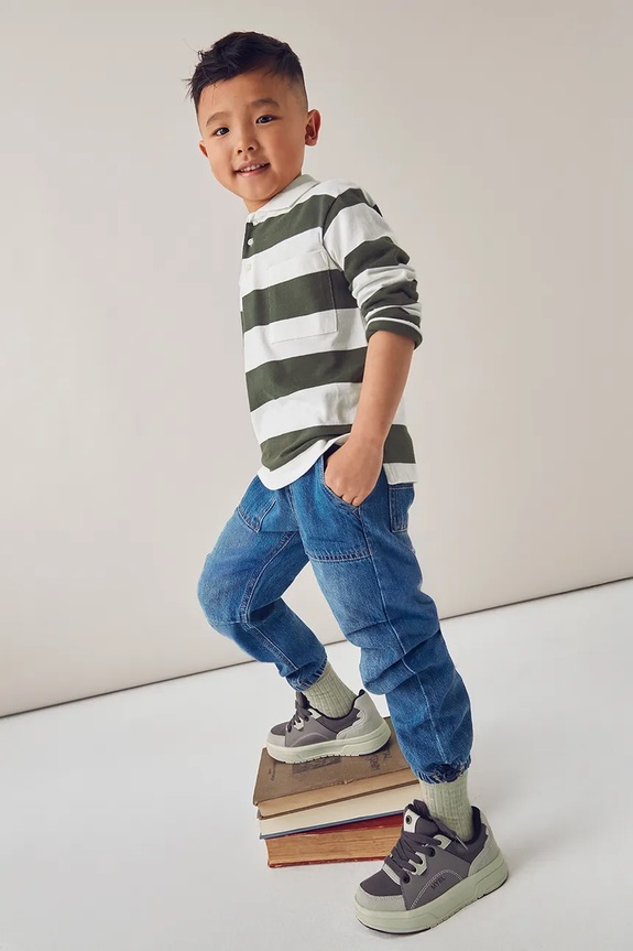Mayoral jeans copii Planet friendly bleumarin 4560.5C.Mini.9BYA