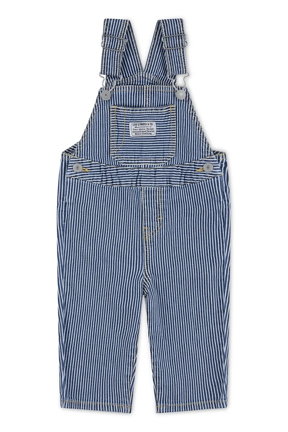 Levi's salopete din denim pentru copii RAILROAD STRIPE OVERALL salopetă albastru 6EM321
