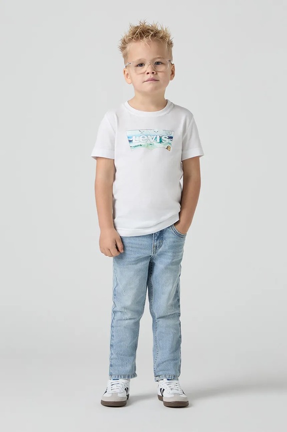 Παιδικά τζιν Levi's 512 SLIM TAPER JEANS με ρύθμιση μπλε 8EL207