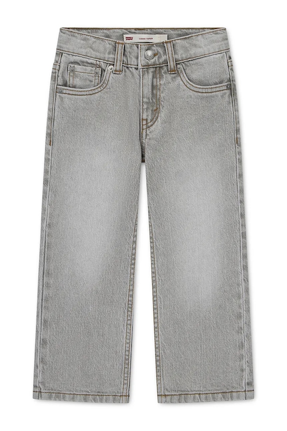 Levi's jeansy straight dziecięce 555 RELAXED STRAIGHT JEANS szary 8EN695