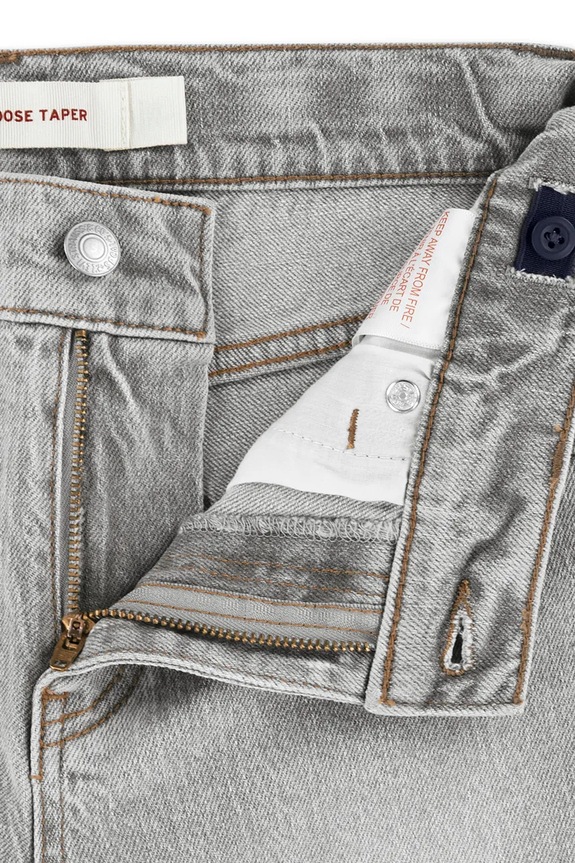 Levi's jeansy straight dziecięce 555 RELAXED STRAIGHT JEANS szary 9EN695