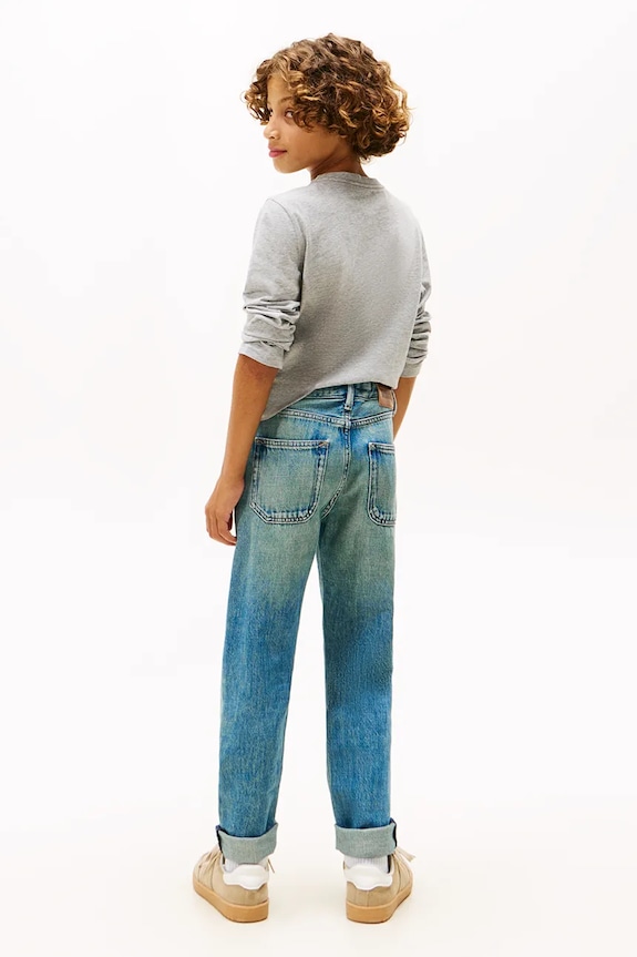 Detské rifle Tommy Hilfiger MODERN STRAIGHT KB0KB09917.9BYA modrá