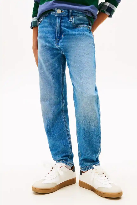 Chłopiec Tommy Hilfiger jeansy dziecięce ARCHIVE KB0KB09922.9BYA niebieski